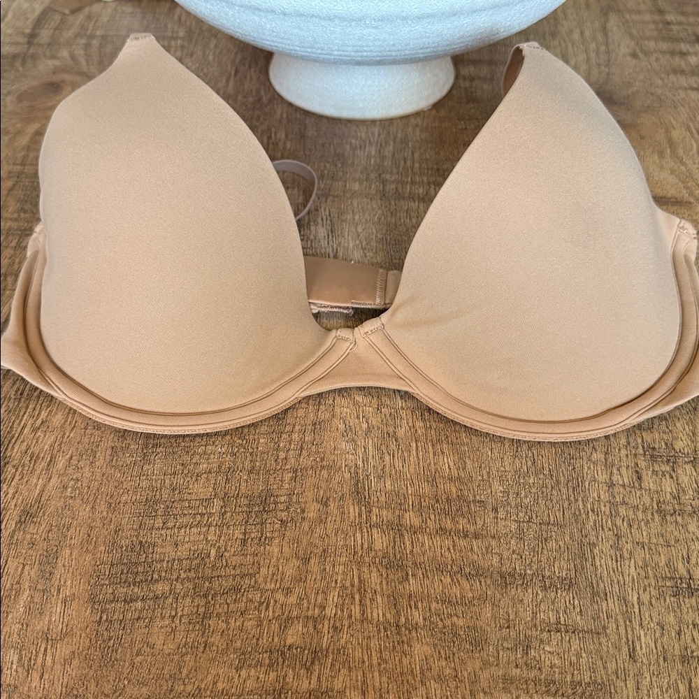 Skims NWOT Plunge Underwired T-Shirt Bra Ochre Size 34D - Picture 1 of 3